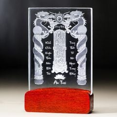 Liên Thờ Cửu Huyền Thất Tổ Pha Lê Khắc 3D - KT023 (2 size 25-32cm)