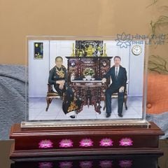 Ảnh Thờ Pha Lê Đôi KT019 - Ngang 38cm