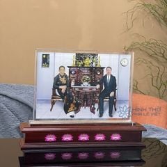Ảnh Thờ Pha Lê Đôi KT019 - Ngang 38cm