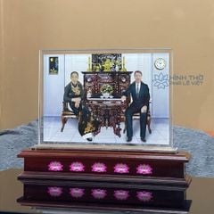 Ảnh Thờ Pha Lê Đôi KT019 - Ngang 38cm