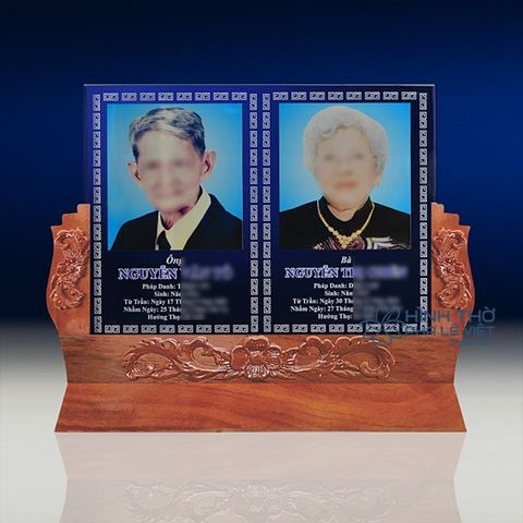 Ảnh Thờ Pha Lê Đôi KT019-VIP - Ngang 42cm
