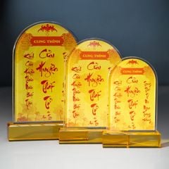 Liễn Thờ Cửu Huyền Thất Tổ Pha Lê - KT029 (3 size)