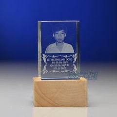 Hình Thờ Pha Lê Khắc 3D Mini KT669 (2 Size)