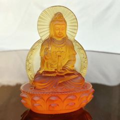 Tượng Mẹ Quán Âm Bồ Tát 2 Mặt Lưu Ly LL010