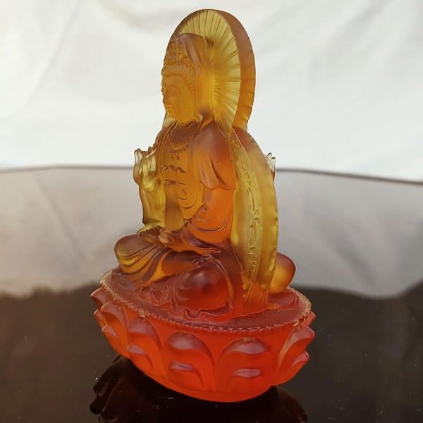 Tượng Mẹ Quán Âm Bồ Tát 2 Mặt Lưu Ly LL010