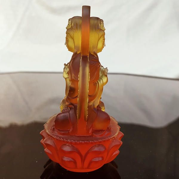 Tượng Mẹ Quán Âm Bồ Tát 2 Mặt Lưu Ly LL010