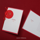  Thiệp Đỏ kèm tag Best Wishes 