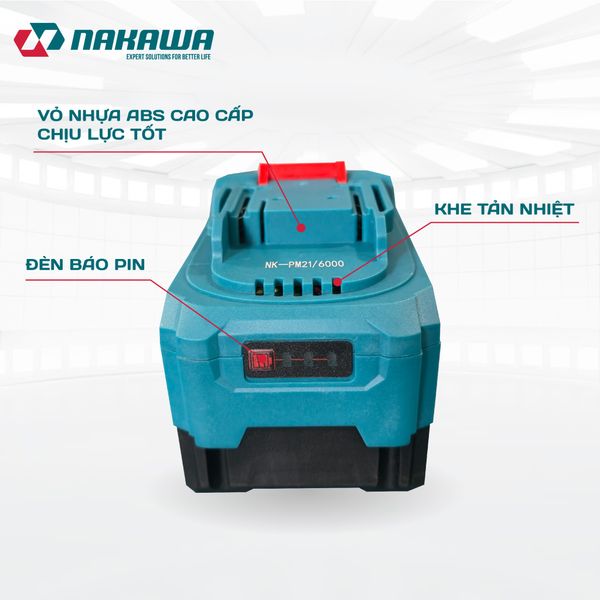 Pin 21V 6.0Ah NAKAWA NK-PM21/6000