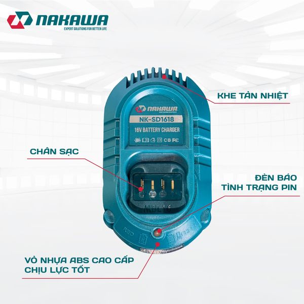 Sạc pin 16V NAKAWA NK-SD1618