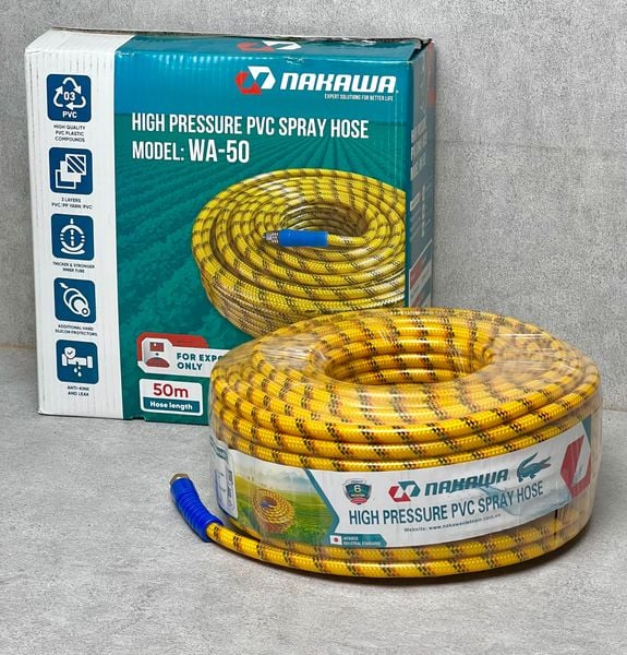 Dây phun áp lực cao NAKAWA WA (các kích thước 10, 15, 20, 50, 100m)