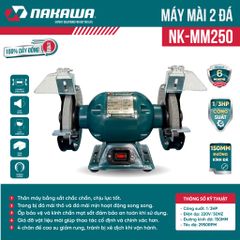Máy mài 2 đá NAKAWA NK-MM250
