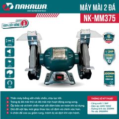 Máy mài 2 đá NAKAWA NK-MM375