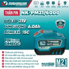 Pin 21V 6.0Ah NAKAWA NK-PM21/6000