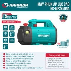 Máy phun áp lực NAKAWA NK-MP2850NA (có chỉnh áp)