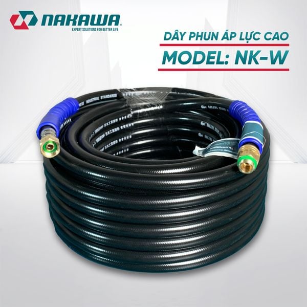 Dây phun áp lực cao NAKAWA NK-W (các kích thước 10, 15, 20, 50m)