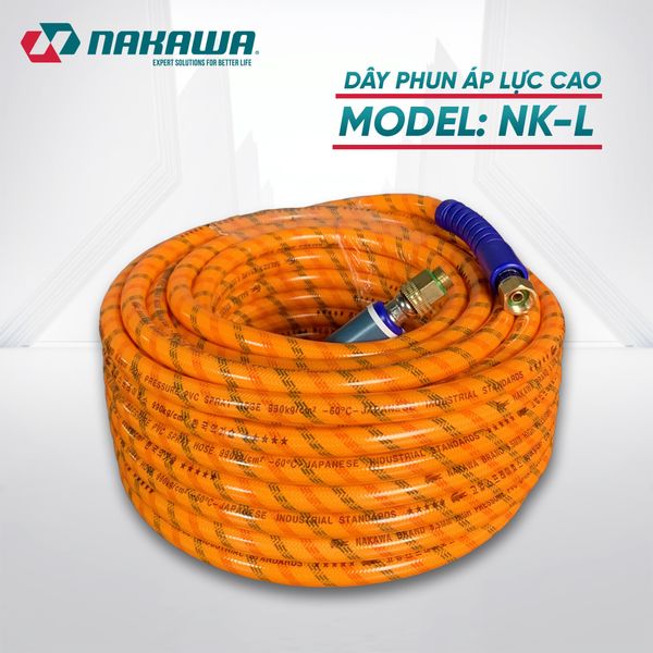 Dây phun áp lực cao NAKAWA NK-L (các kích thước 10, 15, 20, 50m)