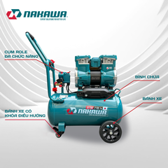 Máy nén khí không dầu, tốc nhanh, siêu êm NK-BH2530PRO - 30 lít