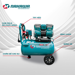 Máy nén khí không dầu, tốc nhanh, siêu êm NK-BH1826PRO - 26 lít