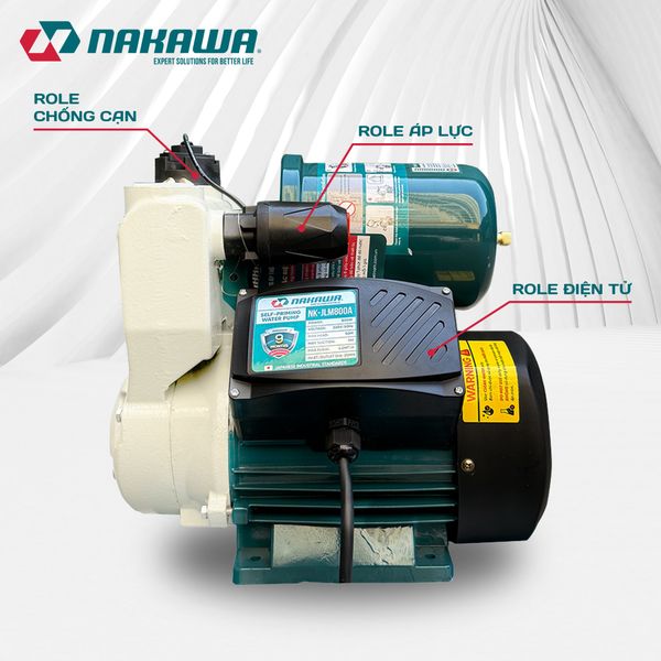 Máy bơm tăng áp thông minh NK-JLM800A