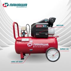 Máy Nén Khí đầu liền 2 tụ NAKAWA NK-2T3035E