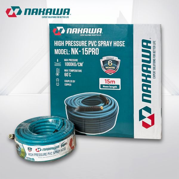Dây phun áp lực cao NAKAWA NK-PRO (các kích thước 10, 15, 20, 50m)