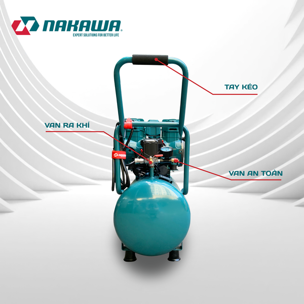 Máy nén khí không dầu, tốc nhanh, siêu êm NK-BH5050E - 50 lít