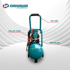 Máy nén khí không dầu, tốc nhanh, siêu êm NK-BH2530E - 30 lít