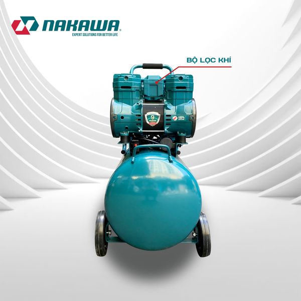 Máy nén khí không dầu, tốc nhanh, siêu êm NK-BH5050E - 50 lít
