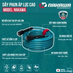 Dây áp lực dùng cho máy phun xách tay NAKAWA