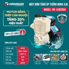 Máy bơm tăng áp thông minh NK-JLM200A