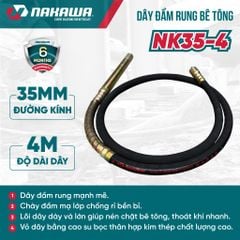 Dây đầm rung bê tông NAKAWA NK35-4