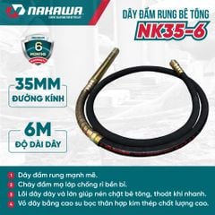 Dây đầm rung bê tông NAKAWA NK35-6