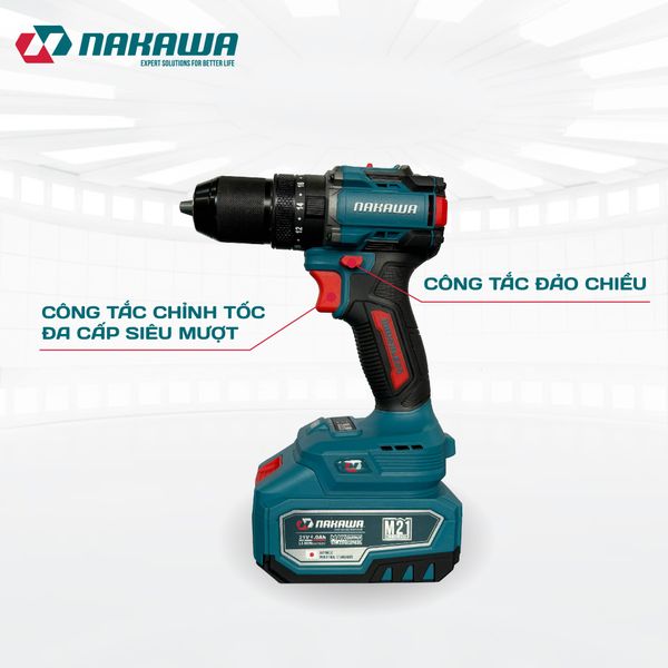 Máy khoan pin 3 chức năng NAKAWA NK-KM2113/70PRO