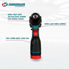 Máy khoan pin 3 chức năng NAKAWA NK-KD1610/60PLUS