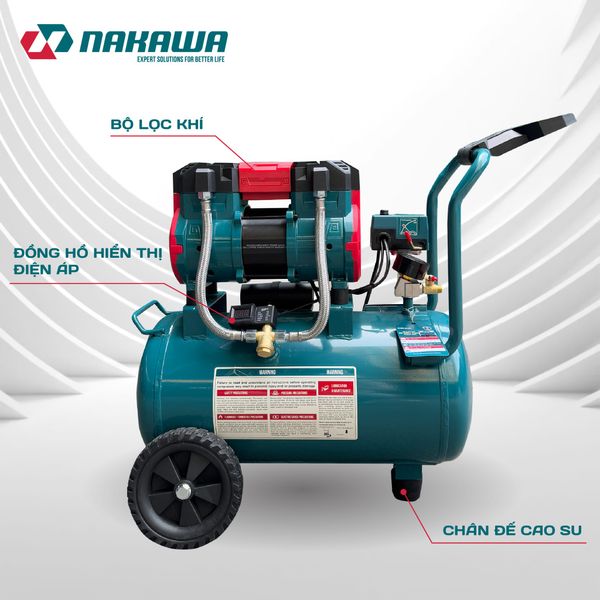 Máy nén khí không dầu, tốc nhanh, siêu êm NK-BH3030TURBO - 30 lít