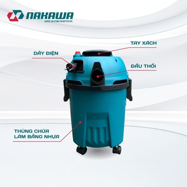 Máy hút bụi công nghiệp NAKAWA NK-HB15PLUS