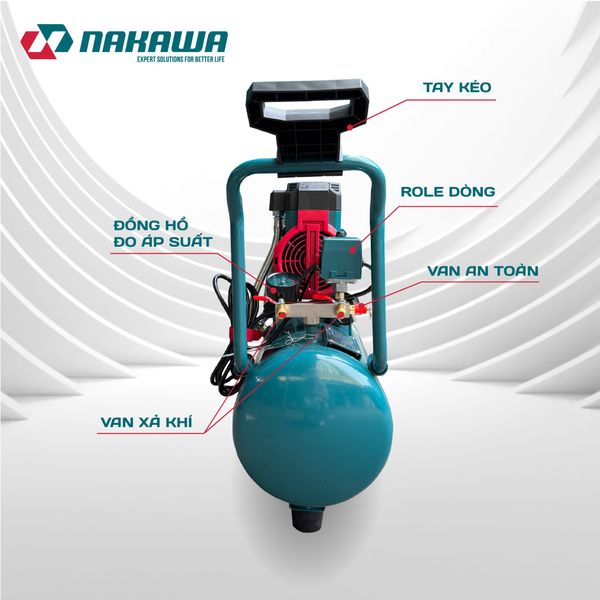 Máy nén khí không dầu, tốc nhanh, siêu êm NK-BH3030TURBO - 30 lít