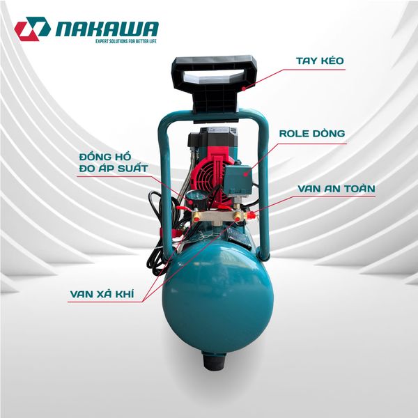 Máy nén khí không dầu, tốc nhanh, siêu êm NK-BH3036TURBO - 36 lít
