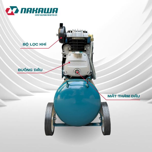 Máy Nén Khí đầu liền 2 tụ NAKAWA NK-2T3035PRO