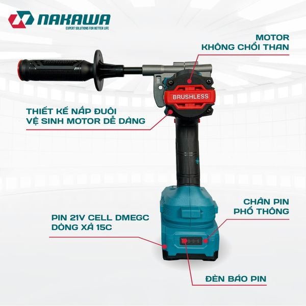 Máy khoan pin 3 chức năng NAKAWA NK-KM2113/160PRO