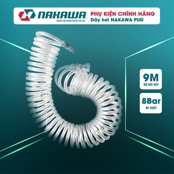 Dây hơi máy nén khí Nakawa nhựa PU dài 9m