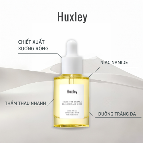  Serum dưỡng ẩm cho da khô Huxley Secret Of Sahara Oil Light And More 