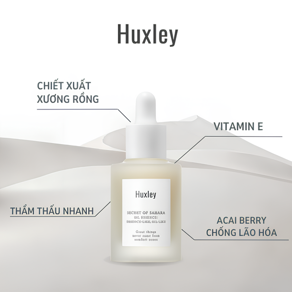  Tinh Chất Ngừa Lão Hóa Huxley Secret Of Sahara Oil Essence ; Essence-Like, Oil-Like 