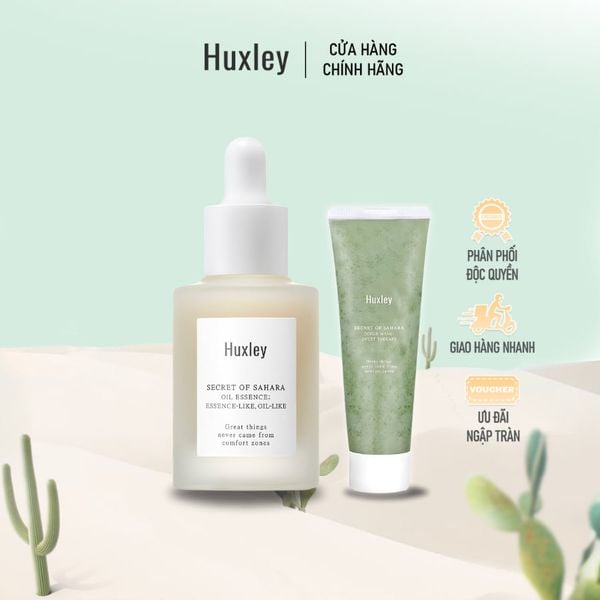  Combo Tẩy Tế Bào Chết Huxley Scrub Mask & Tinh Chất Huxley Oil Essence 30ml 