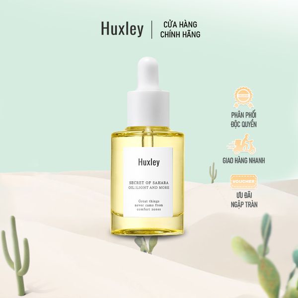  Combo trắng sáng, dưỡng ẩm Huxley Oil Essence Light And More 30ml &Huxley Cream More Than Moist 50ml 