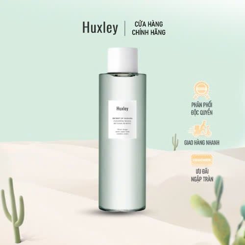  Nước Tẩy Trang Huxley Secret Of Sahara Cleansing Water ; Be Clean, Be Moist 