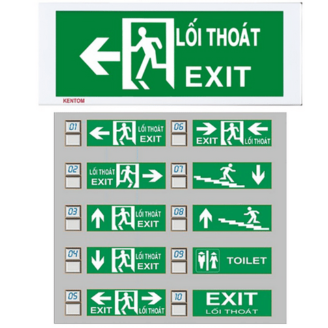  Đèn Exit thoát hiểm trong hệ thống phòng cháy chữa cháy 