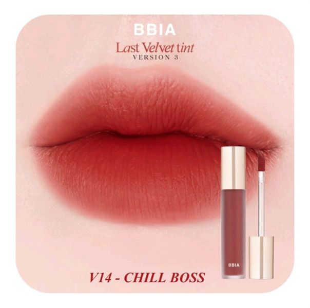  Son Bbia Last Velvet Lip Tint Vegan V14 Chill Boss 