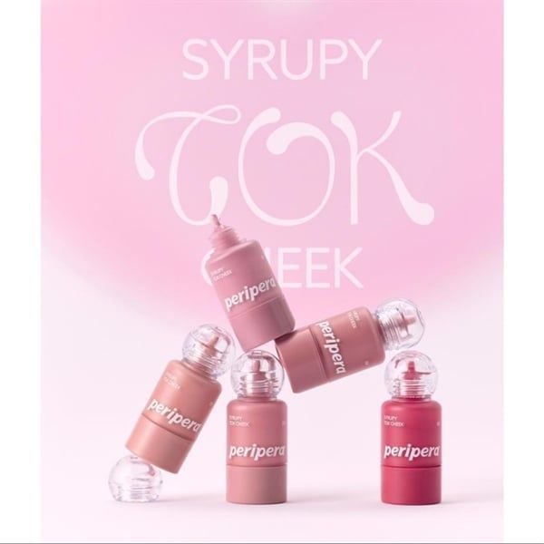  Má Hồng Kem Peripera Syrupy Tok Cheek - 01 Light Peach 