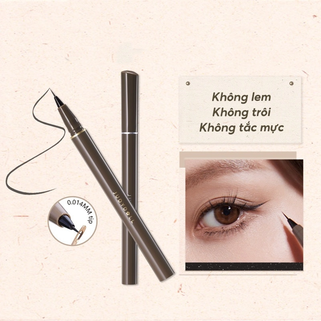 Kẻ Mắt Judy Doll Slim Liquid Eyeliner 02 Deep Brown ( nâu) LE NGOC
